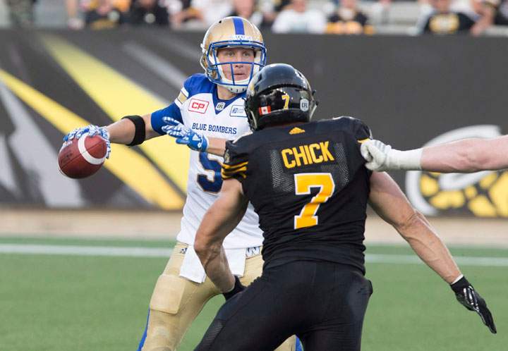 John Chick gets his shot at hitting his good friend Darian Durant on Saturday when his new team, the Hamilton Tiger-Cats, host Durant's Saskatchewan Roughriders.