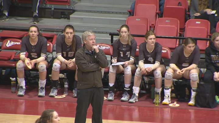 Manitoba Bisons Women's Volleyball Head Coach Ken Bentley.