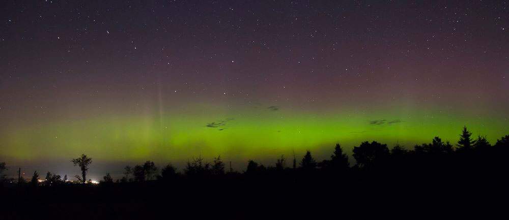 The northern lights as seen from Thornbury, Ontario.