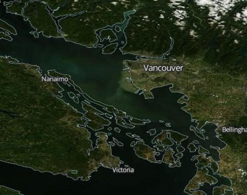 NASA worldview algae bloom british columbia