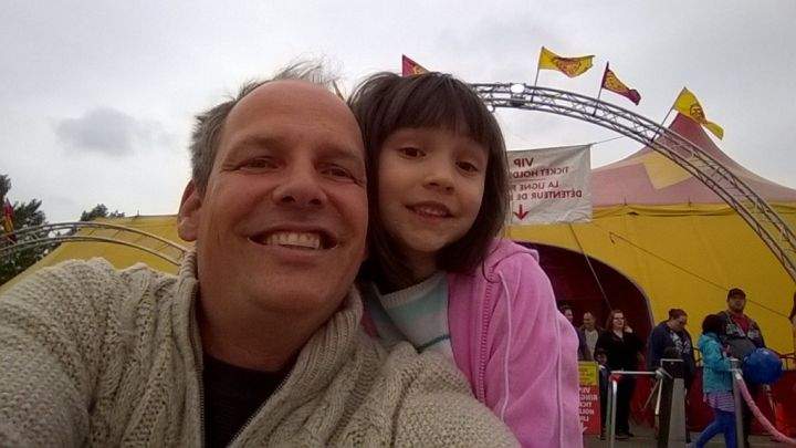Paul Blazek and daughter