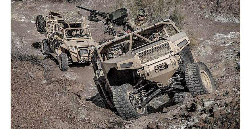 Polaris' DAGOR model is an example of the kind of ultra-light combat vehicle Canada is looking to acquire. 