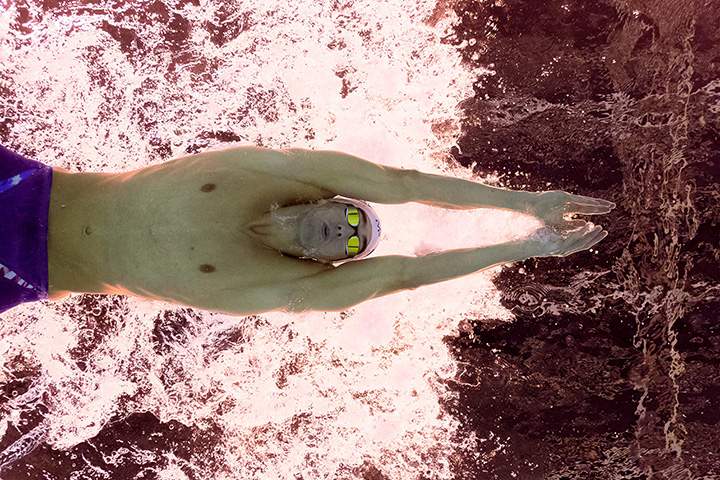 Michael Phelps competes in a men’s 200m individual medley heat at the Rio 2016 Olympic Games at the Olympic Aquatics Stadium on August 10, 2016.