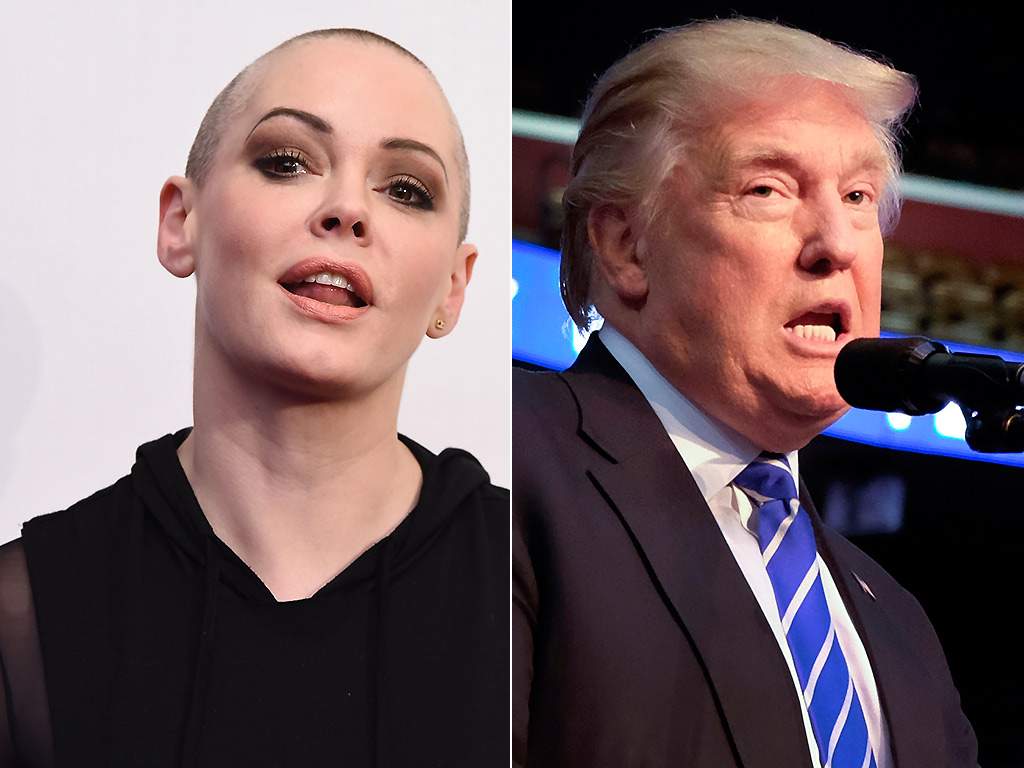 Rose McGowan, Donald Trump