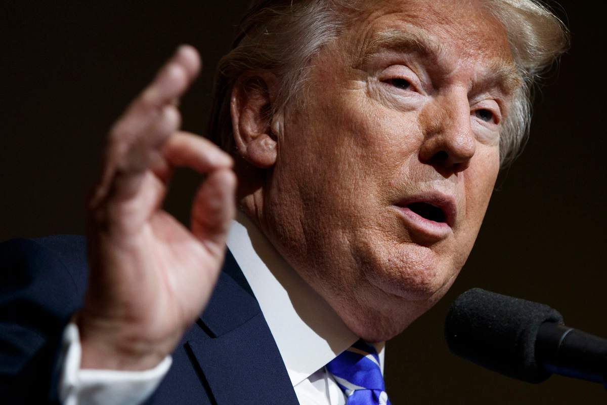 Republican presidential candidate Donald Trump speaks during a campaign rally, Wednesday, Aug. 10, 2016, in Abingdon, Va.