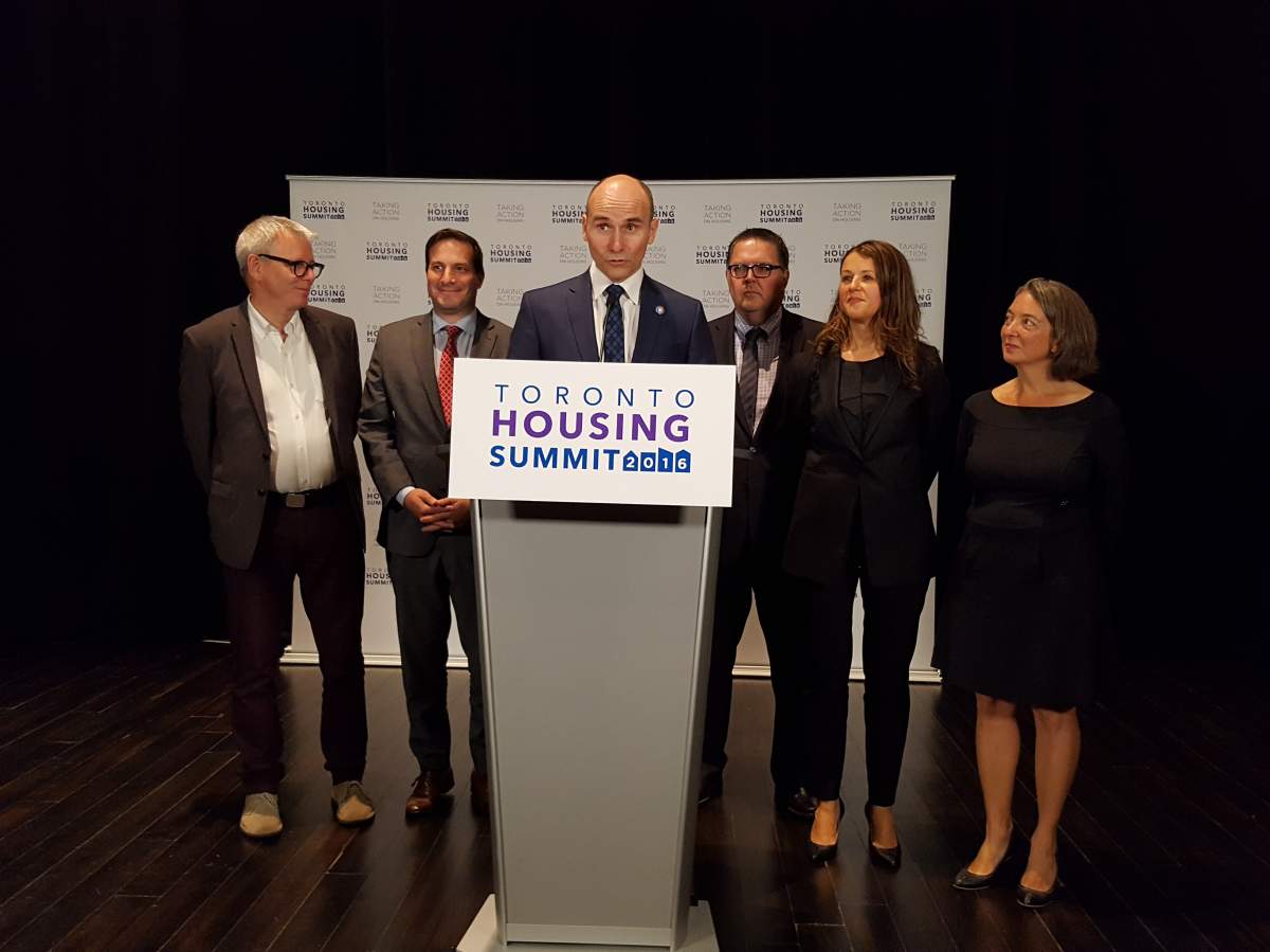 Jean-Yves Duclos announcing funds for affordable rental housing across Canada