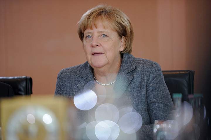 German Chancellor Angela Merkel attends a cabinet meeting at the Chancellery in Berlin, Germany September 21, 2016. 