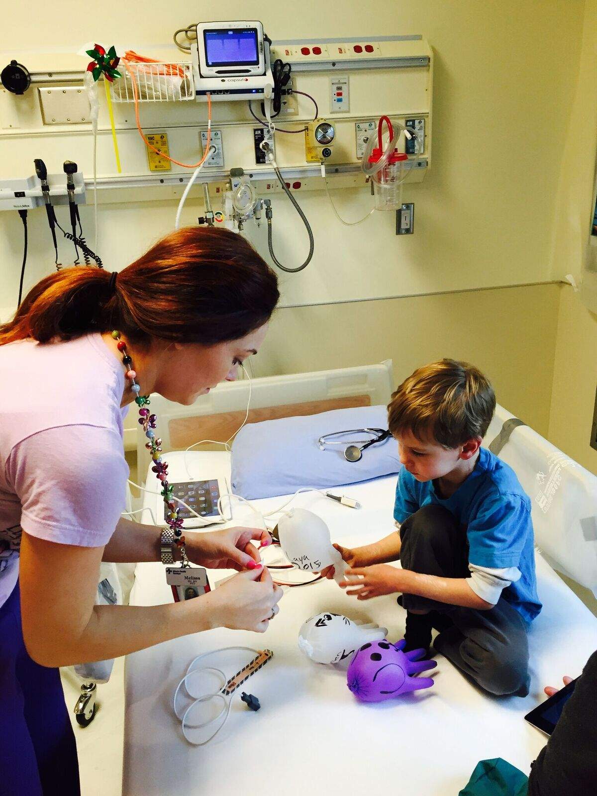 Four-year-old Ashton Leeds in his special room at the Alberta’s Children Hospital