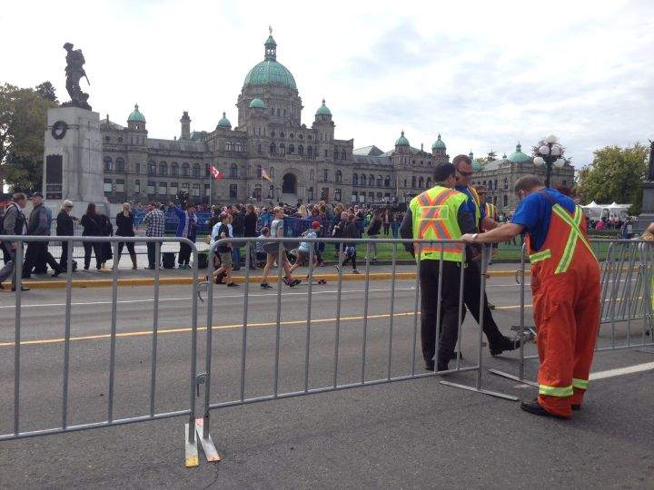 Preparations underway Saturday at the B.C. Legislature ahead of the royal visit.