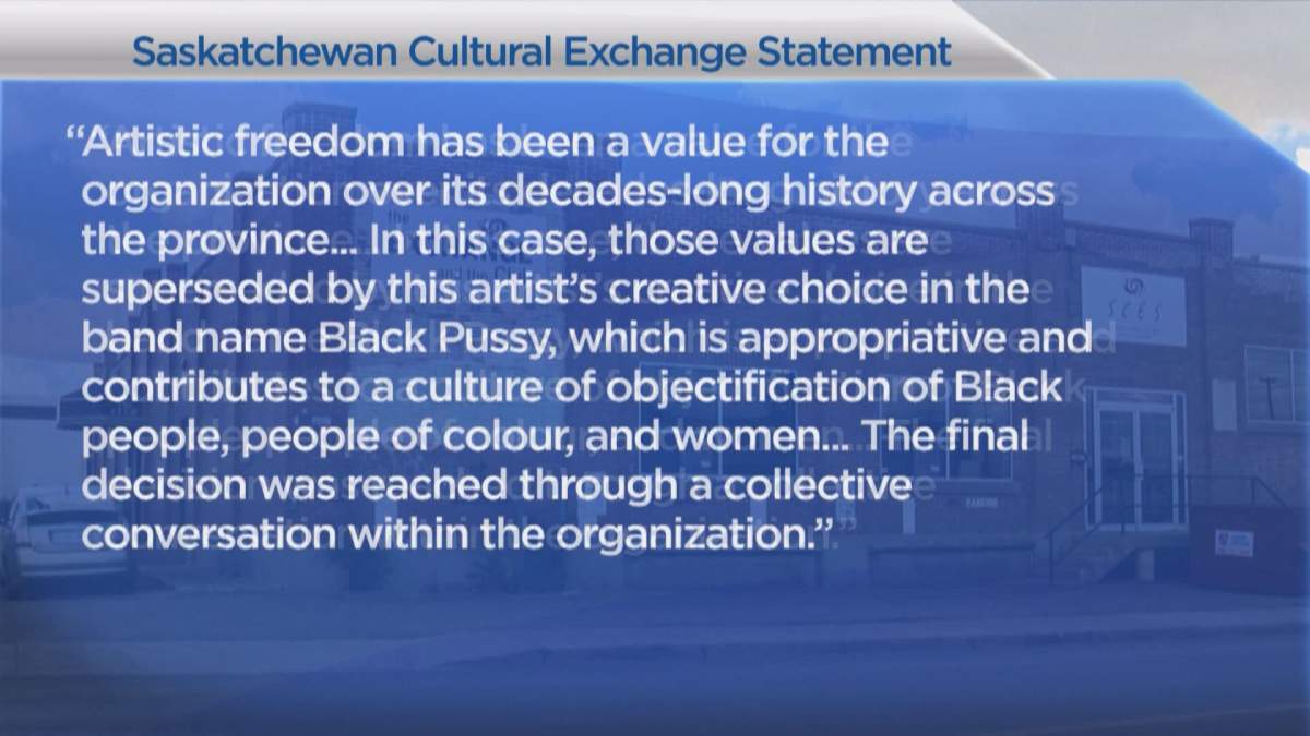 A statement from the Saskatchewan Cultural Exchange.