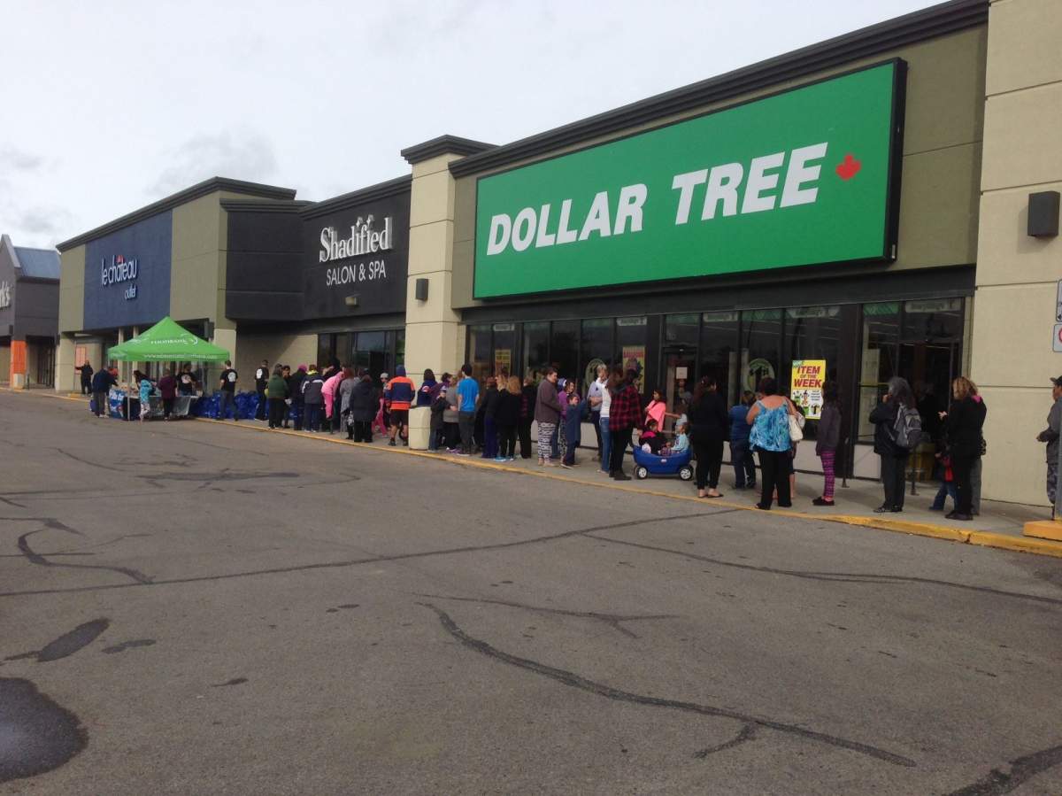 Can Man Dan's 'We're Here for Ya Day' kicked off Sunday morning at  Shadified Salon Spa in north Edmonton.  Some 400 food hampers lay along the sidewalk ready to be given to families in need.  