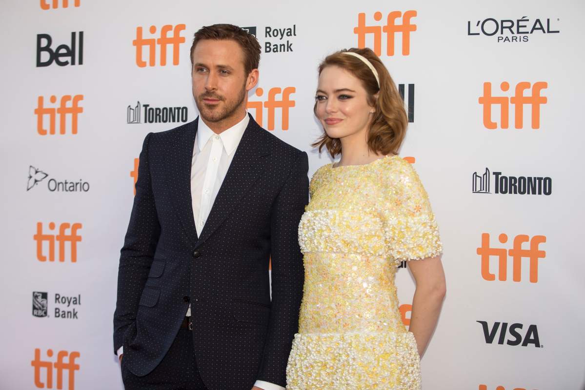 Ryan Gosling and Emma Stone arrive for the premiere of "La La Land" at the Toronto International Film Festival in Toronto, Ontario, September 12, 2016.