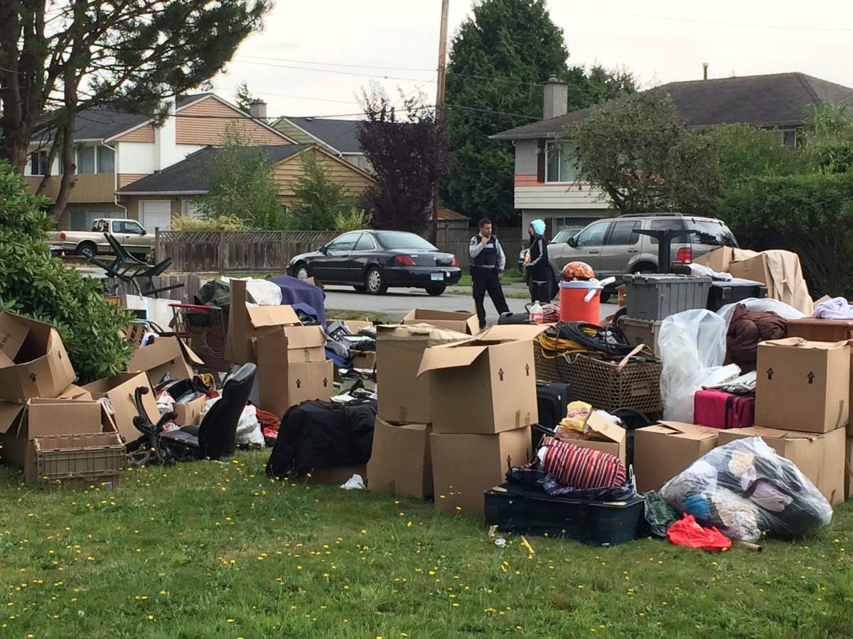 Richmond property littered with tenant’s belongings after eviction - image