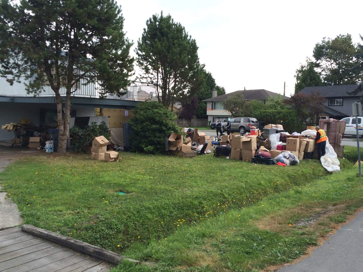 Richmond property littered with tenant’s belongings after eviction - image