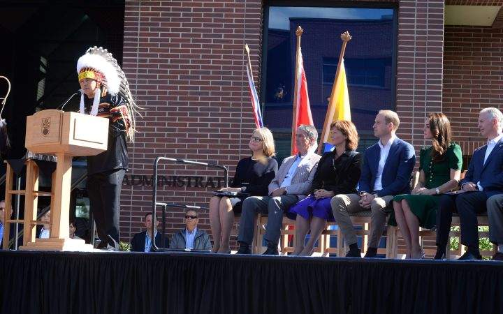 Prince William and Catherine Duchess of Cambridge visit the University of British Columbia Okanagan in Kelowna on Sept. 27, 2016.