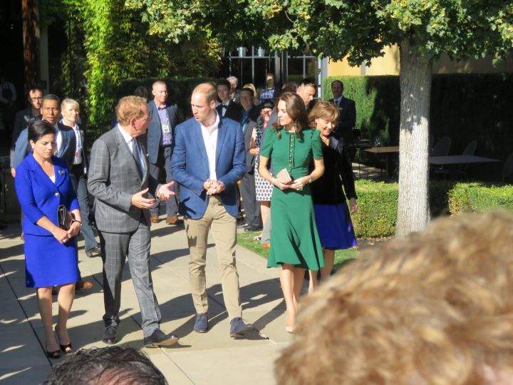 Will and Kate, the Duke and Duchess of Cambridge, walk through Kelowna’s Mission Hill Winery on Day 4 of the Royal Visit to Canada.