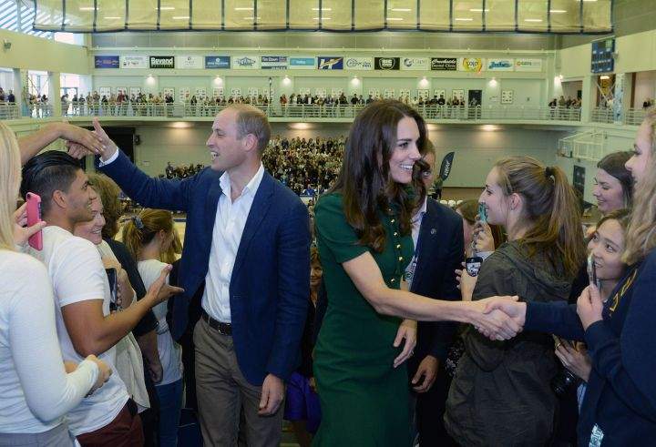 Prince William and Catherine Duchess of Cambridge visit the University of British Columbia Okanagan in Kelowna on Sept. 27, 2016.
