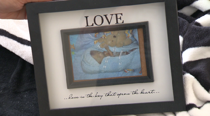 Kourtney Saviskoff said her son, born in November of 2013, died 15 minutes after birth.
