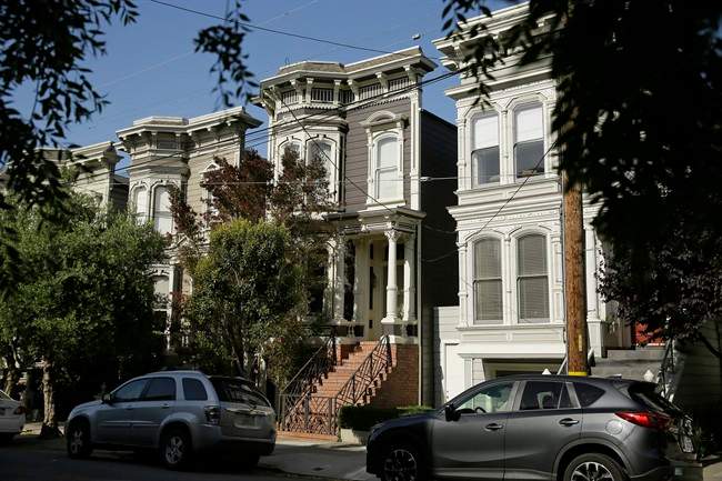 The 'Full House' home at 1709 Broderick St. in San Fransisco, California. The property is now for rent.