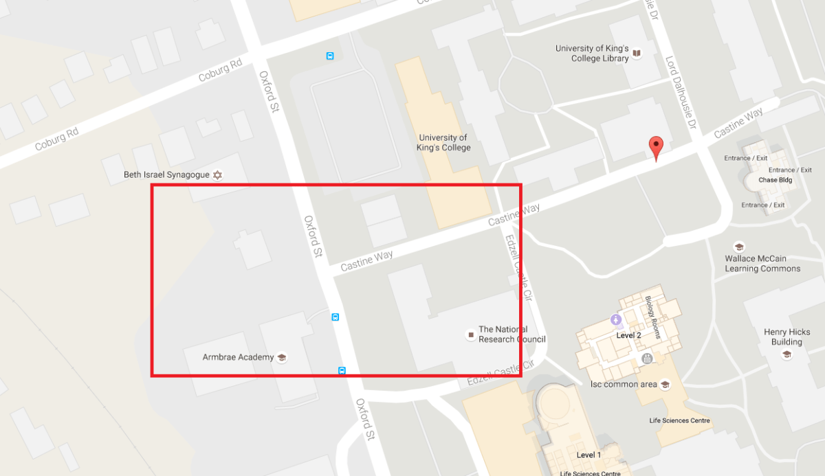 Halifax Regional Police are searching for a man who exposed himself to two women in the area of Oxford Street and Castine Way.