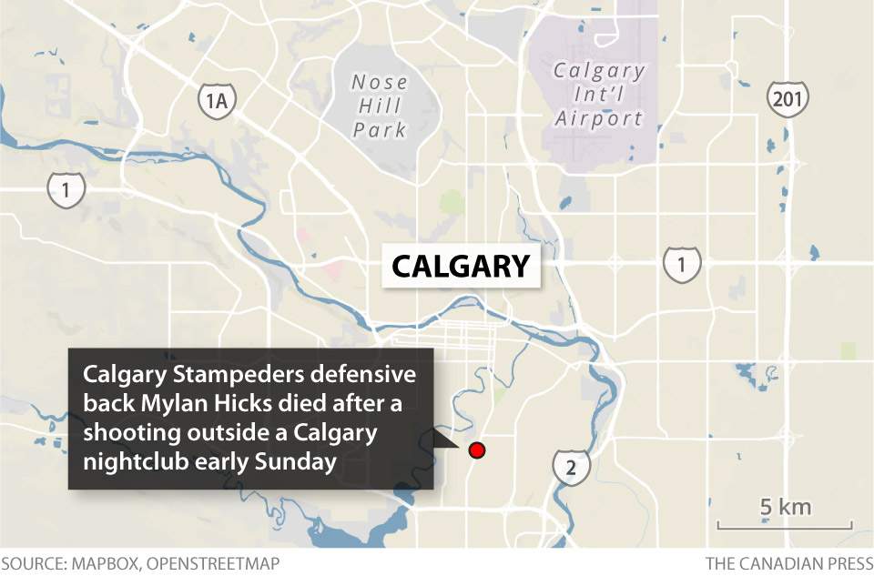 Calgary Stampeder Mylan Hicks dead after Calgary nightclub shooting - image