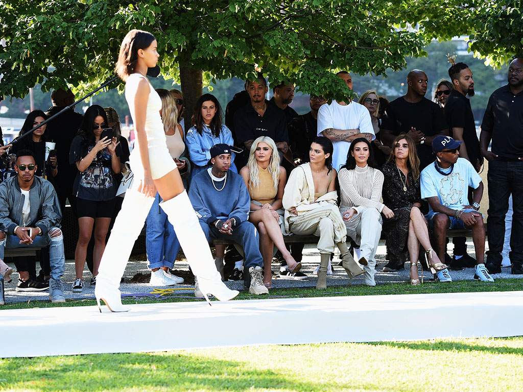 A model walks the runway at the Yeezy Season 4 presentation at New York Fashion Week. Sept. 7 2016.
