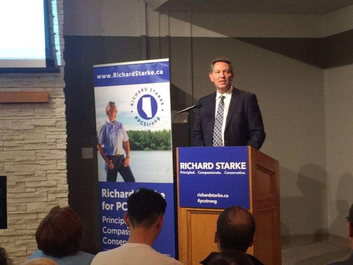 Richard Starke throws his hat into the race for Alberta PC leadership Thursday, Sept. 29, 2016. 