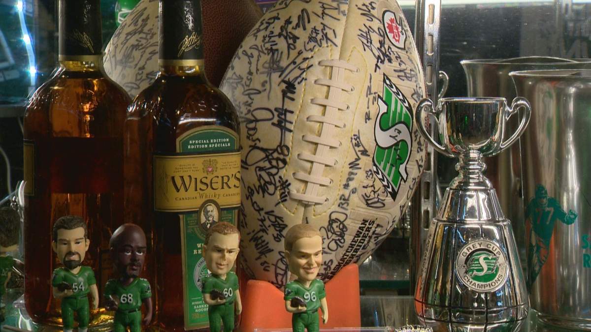 Regina family has entire room dedicated to Roughriders memorabilia - image