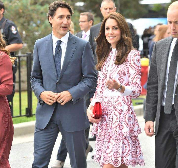 Mandatory Credit: Photo by Tim Rooke/REX/Shutterstock (6013037aj)Catherine Duchess of Cambridge and Justin Trudeau arrive at the First Responders Showcase at the Kitsilano Coast Guard StaionThe Duke and Duchess of Cambridge visit Canada – 25 Sep 2016