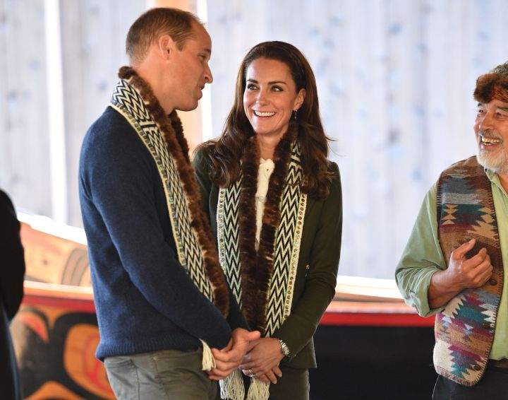 William and Kate during their trip to Haida Gwaii, Sept. 30, 2016.