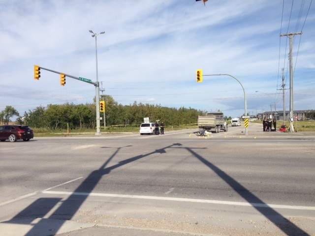 Police on scene investigating the crash.