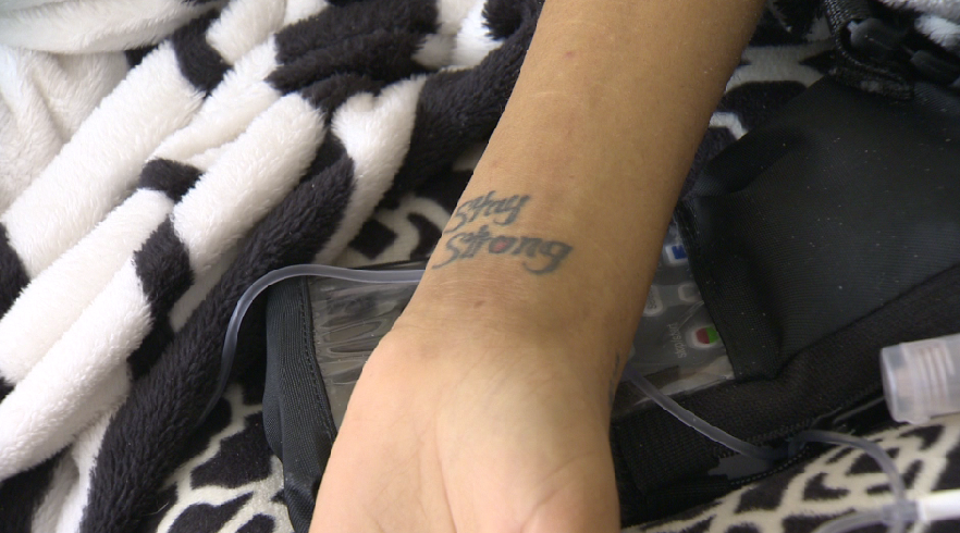 Kourtney Saviskoff got a tattoo on her wrist which reads ‘stay strong’. She said she wants to leave behind a legacy of strength and perseverance.