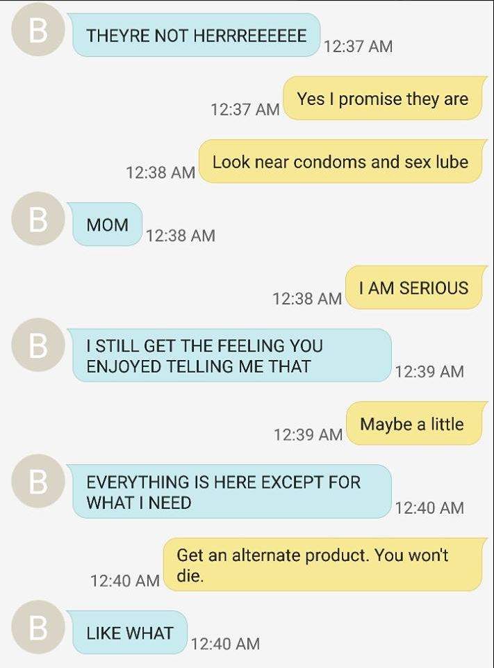 Mother-daughter text drama about feminine hygiene goes viral - image