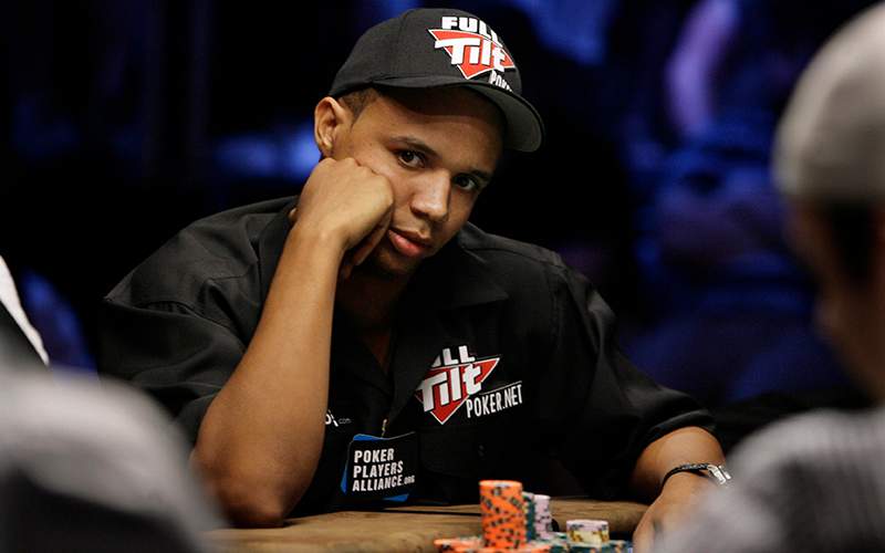 Phil Ivey looks up during the World Series of Poker at the Rio Hotel and Casino in Las Vegas. 