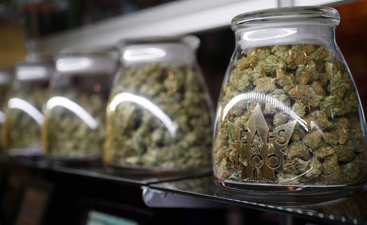 Marijuana is offered for sale in Denver, Co. in this file image. 