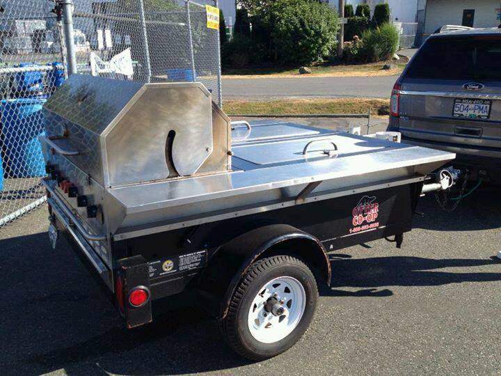 The Otter Co-op in Langley hopes the public will be able to help it track down a stolen barbecue, pictured here, which it donates to charities for fundraiser. The barbecue was stolen during the early hours of Oct. 16.