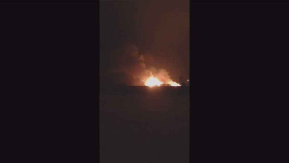 An overnight fire has destroyed the Bashaw Motor Inn.