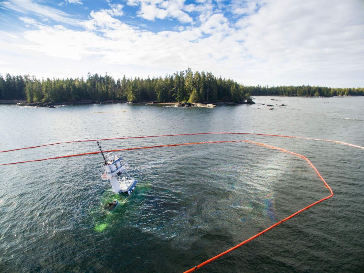 Heiltsuk First Nation calls tugboat sinking near Bella Bella ‘environmental disaster’ as clean-up efforts continue - image