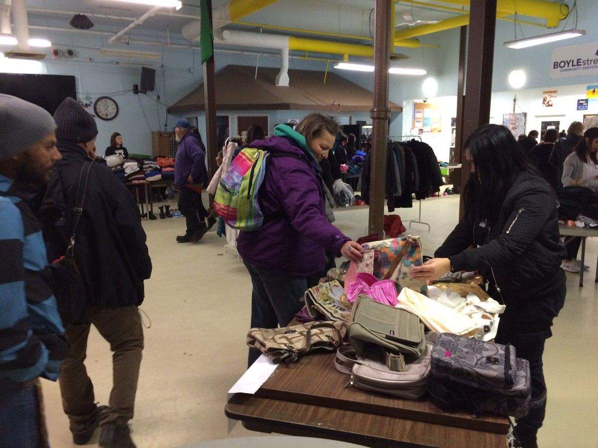 Edmonton's Boyle Street Community Services hosts its third annual pop up store, Saturday, Oct. 29, 2016. 