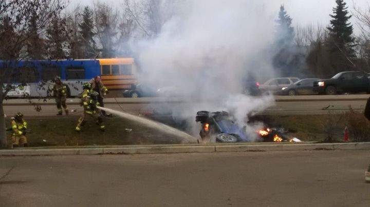 One person was killed in a crash in the area of 160 Avenue and 97 Street Monday, Oct. 24, 2016.