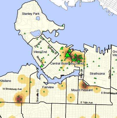 While these car thefts happen all over the city, there are just more targets for thieves in the downtown core, which has seen the most reports of the crime.