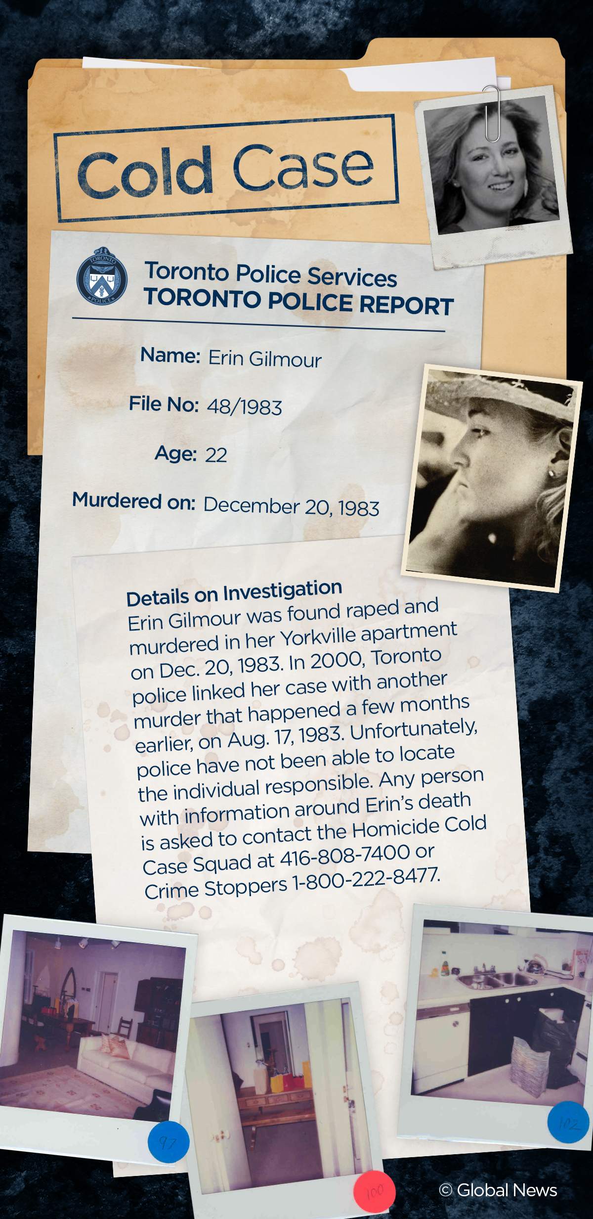 Cold Case Files: Toronto police searching for killer linked to 2 murders from 1983 - image