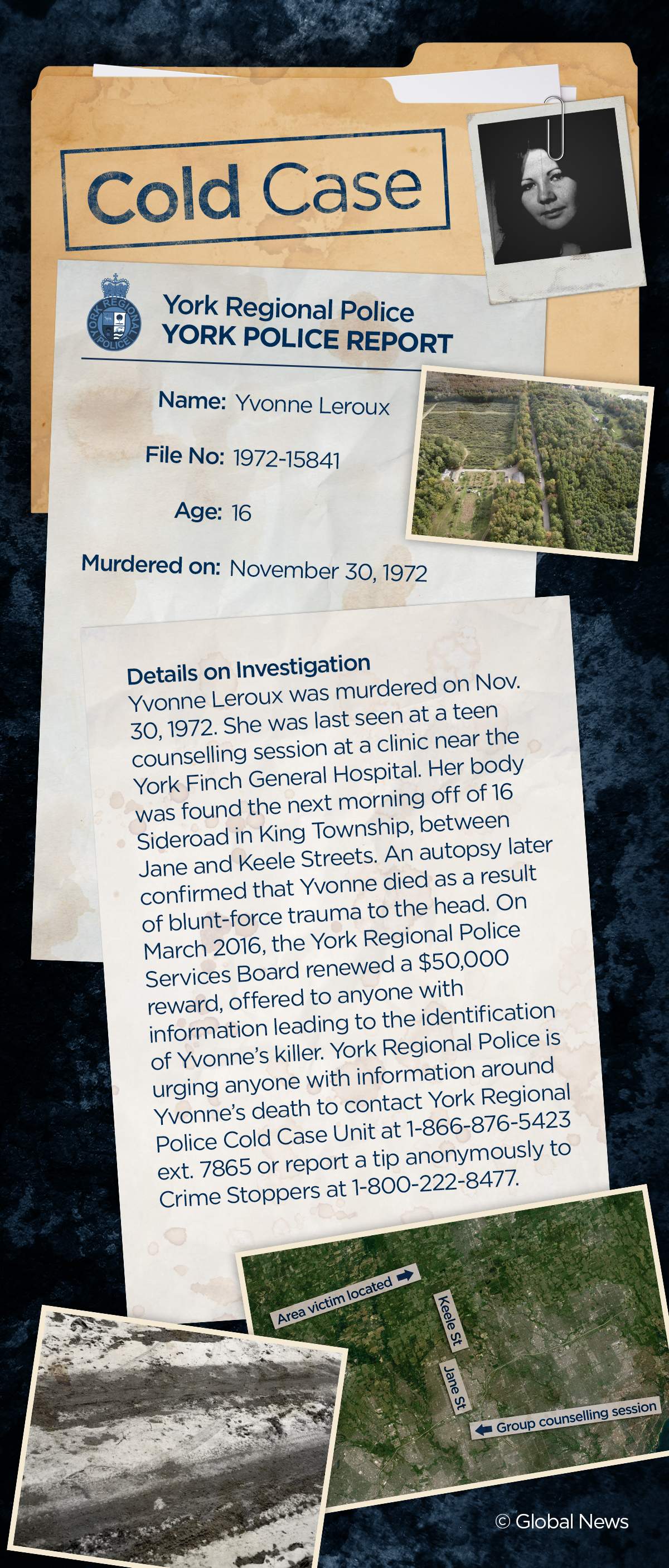 Cold Case Files: Ontario police continue to hunt Yvonne Leroux’s killer 44 years later - image