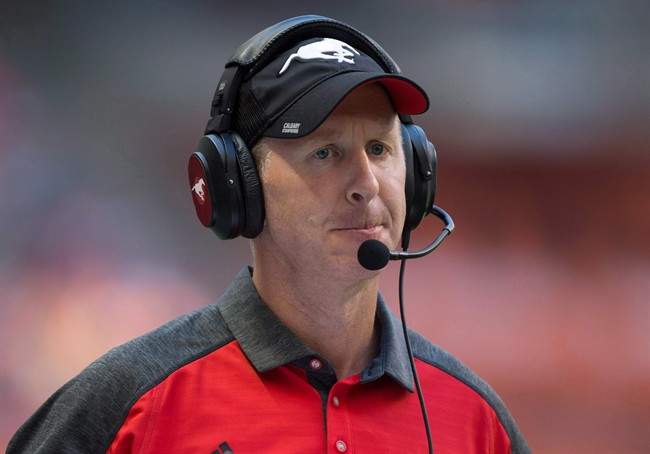 Calgary Stampeders' head coach Dave Dickenson .