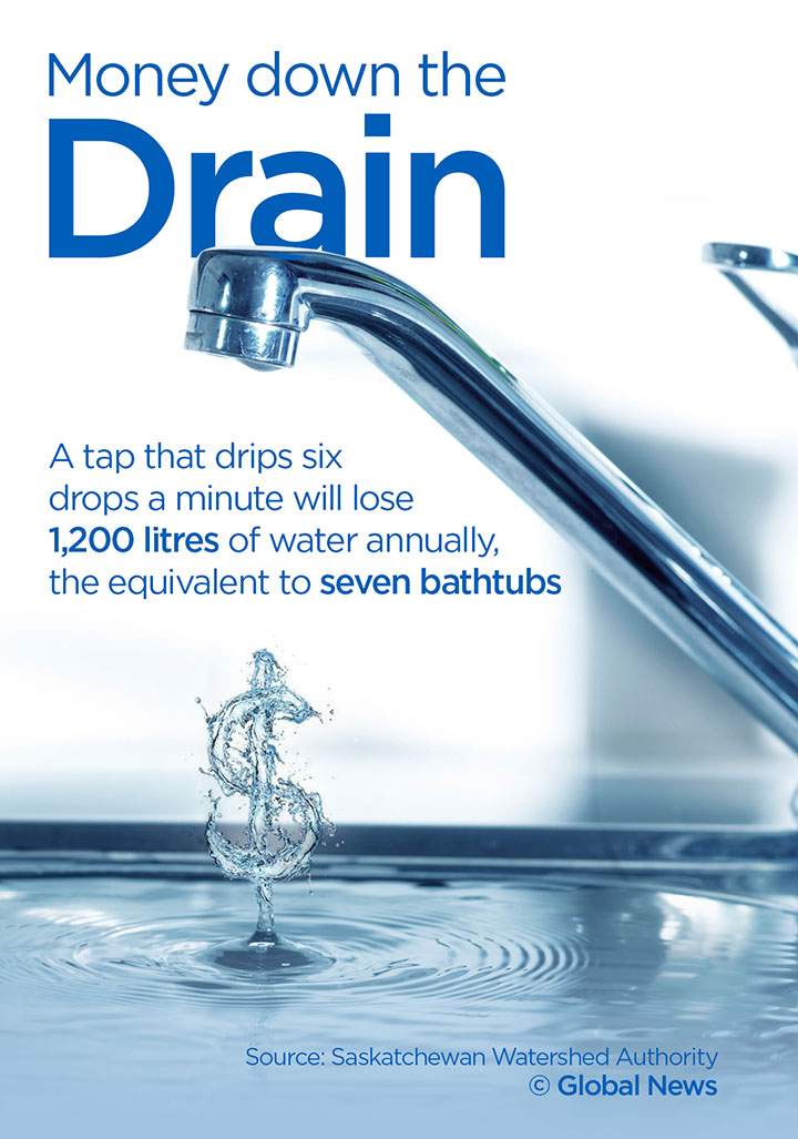 This is how much water Canadians waste - image