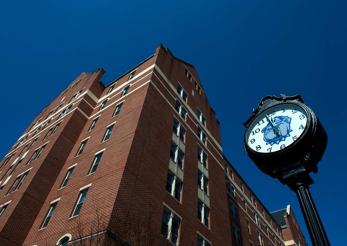 McCarthy Hall, a dormitory on the Georgetown University campus in Washington, DC. Cases of "virtual kidnapping" have been reported over the past two months in Virginia, California, Texas, Arizona and other states.