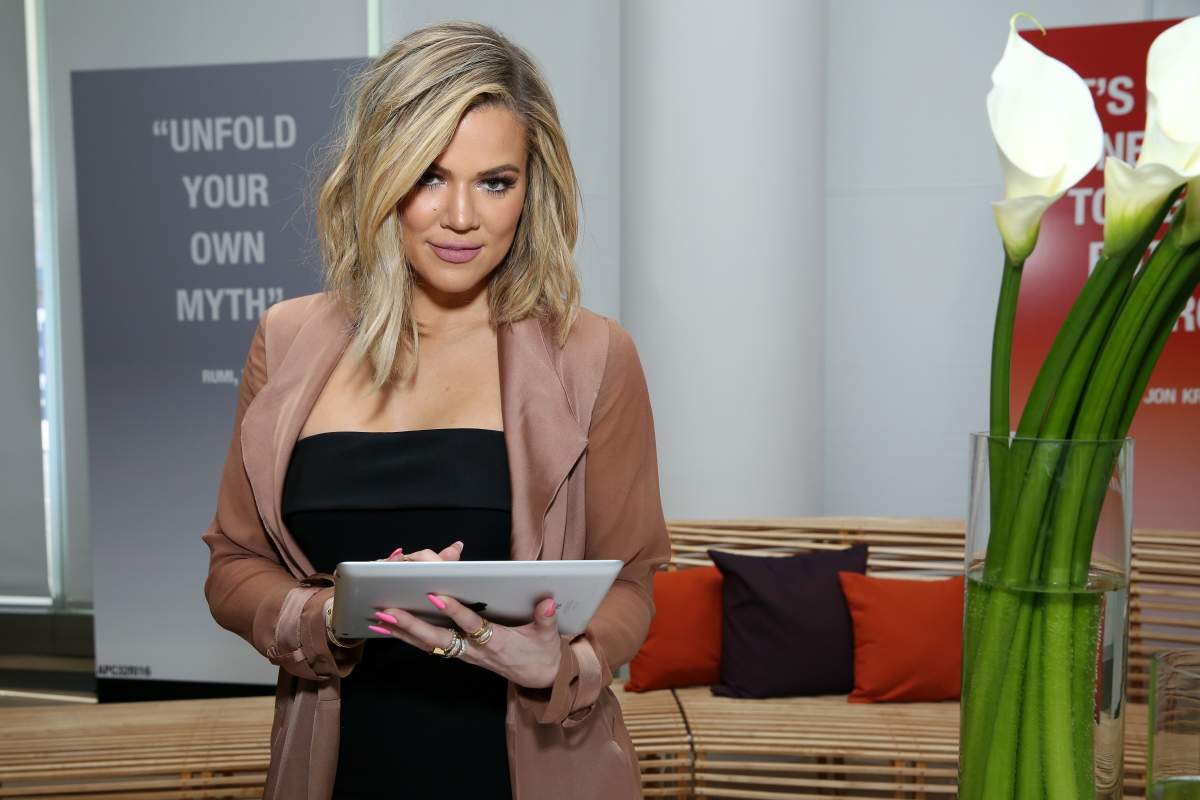 Khloe Kardashian attends Allergan KYBELLA event at IAC Building on March 3, 2016 in New York City.