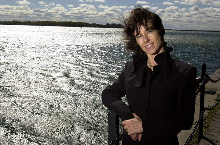 Environmental Commissioner Dianne Saxe is seen by the edge of Lake Ontario in Toronto Harbour in this file photo on Oct. 15, 2003. 