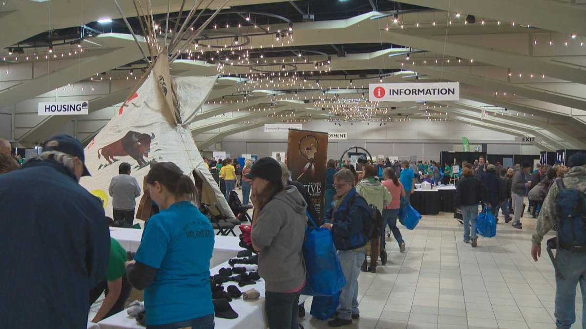 Thousands receive the help they need at the 17th annual Homeless Connect event at the Shaw Conference Centre.