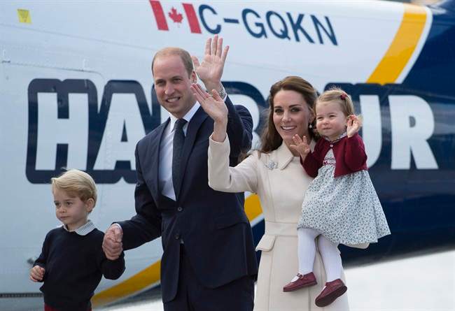 Royal children start their official duties early. Here, George and Charlotte wave to crowds in British Columbia.